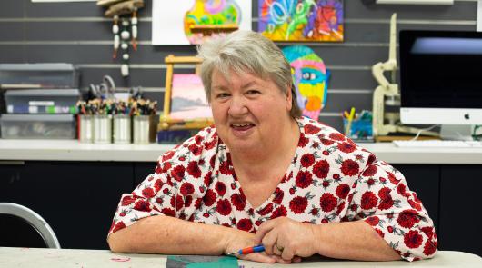 new outlook through art as part of an NDIS plan